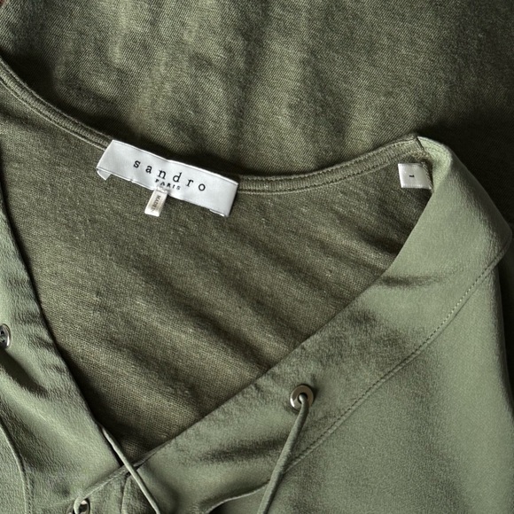 Sandro Linen and Silk Blouse - Picture 4 of 4